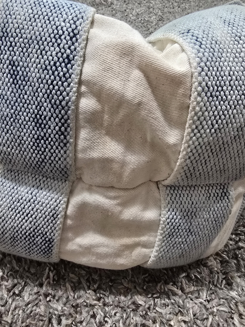 Free People light blue and red striped canvas tote - Picture 5 of 5
